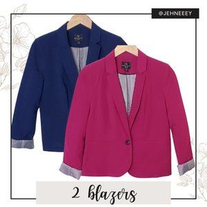 2 Worthington Blazers in Royal Blue & Pink